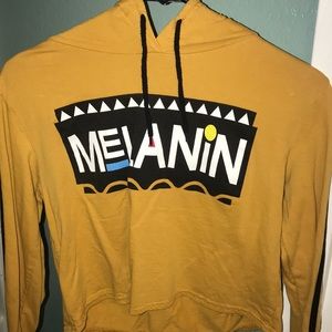 melanin hoodie top